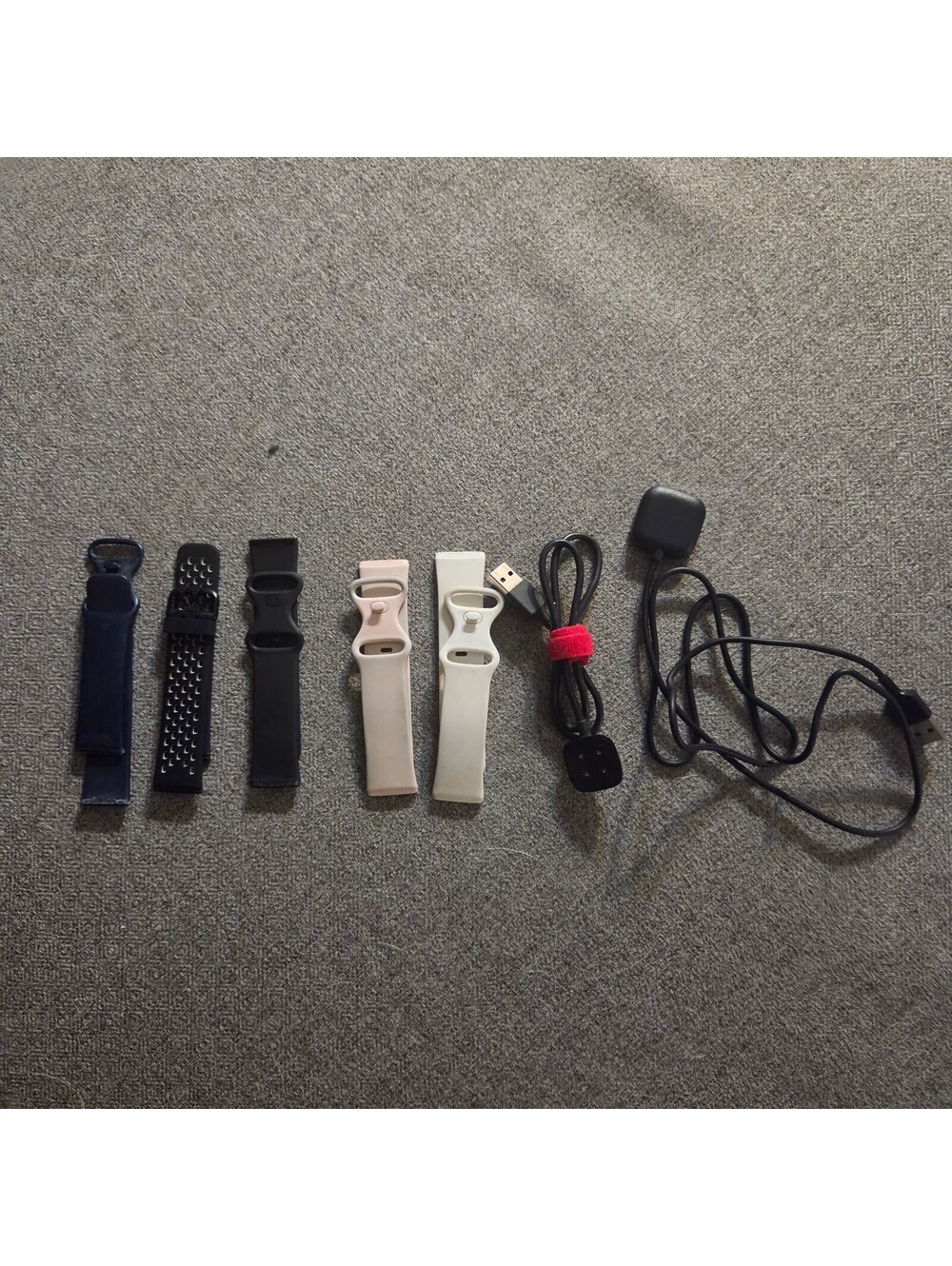 FitBit Versa 3 Replacement Watch Bands (5) and Charging Cables (2)